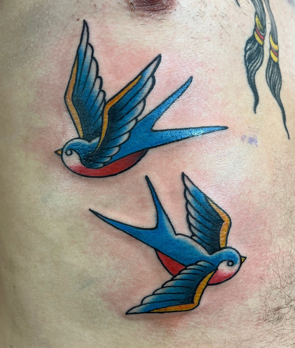 TATTOOS: TRADITIONAL SPARROWS